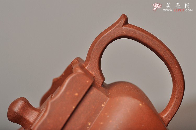 紫砂壶图片：精品重器 许浒经典作品 全手工镶片僧帽 顾风遗韵 - 美壶网