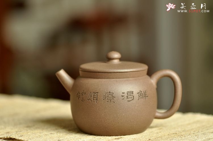 紫砂壶图片：和石装饰 万工经典之作 全手明香 实用精品 - 美壶网