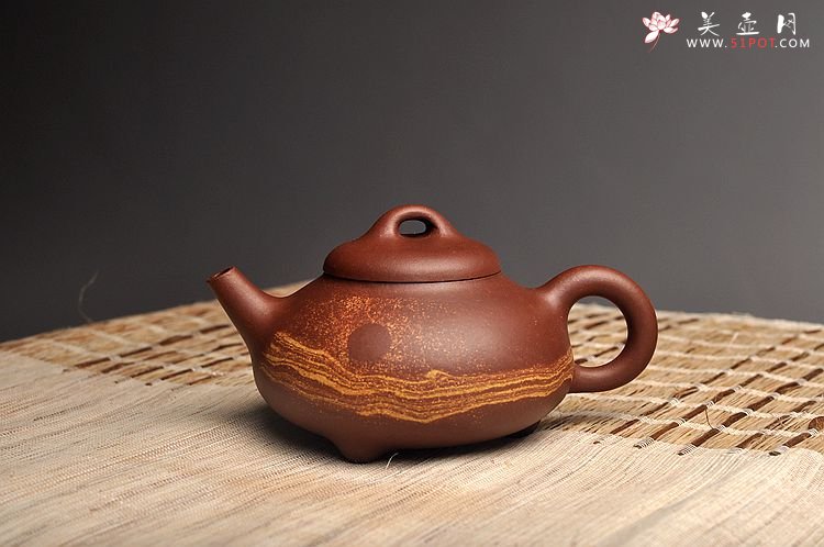 紫砂壶图片：通透绞泥之石瓢 - 美壶网