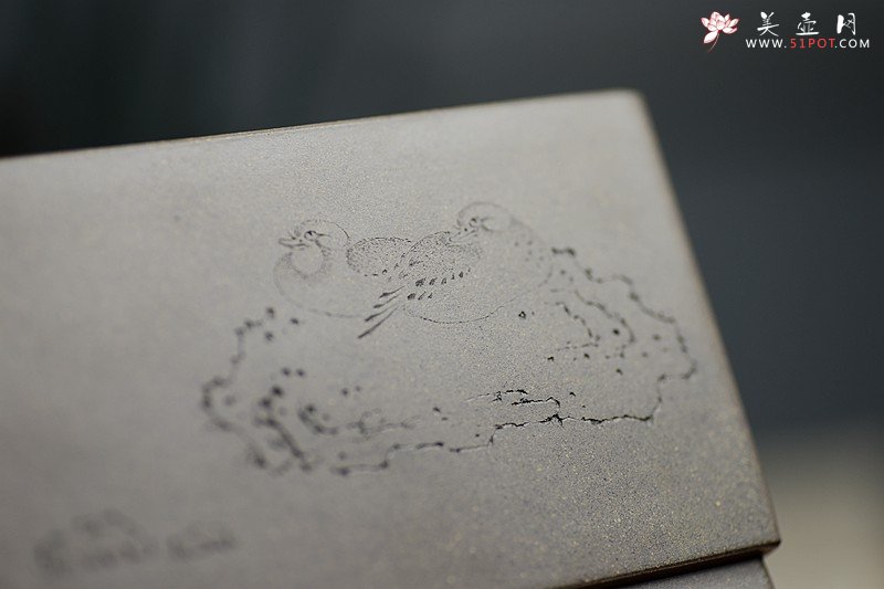 紫砂壶图片：清韵悠长 精工典范 小花盆 文房雅玩 国助和石装饰 - 美壶网