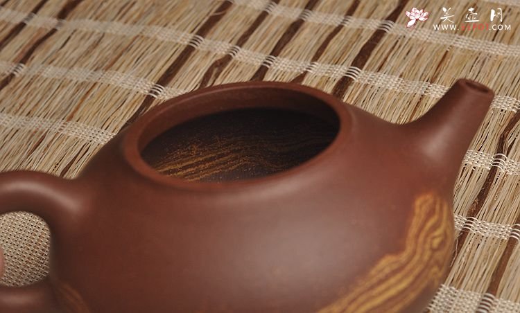紫砂壶图片：通透绞泥之石瓢 - 美壶网