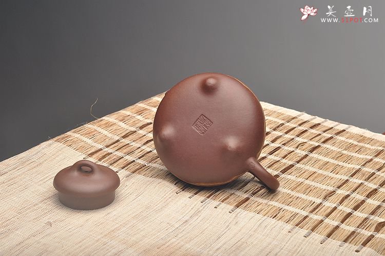 紫砂壶图片：通透绞泥之石瓢 - 美壶网