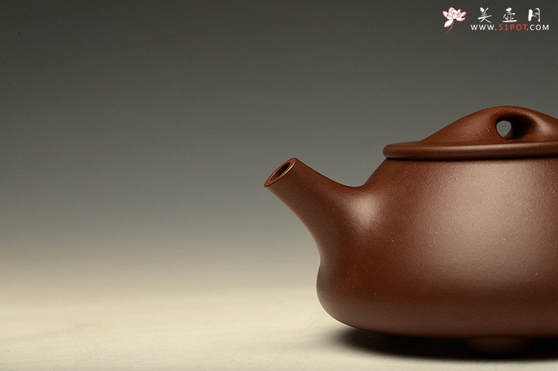 紫砂壶图片：鲍骧经典作品   全手石瓢 舒展大气耐品 - 美壶网