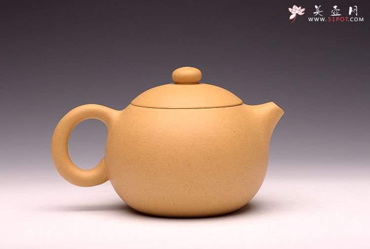 紫砂壶图片：助工之本绿西施 器形周正  - 美壶网