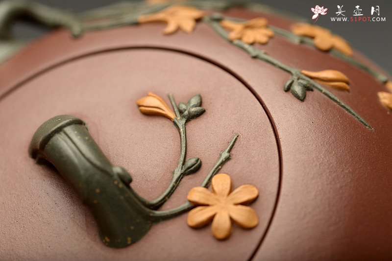 紫砂壶图片：当今实力派黄云云作品  迎春花 - 美壶网