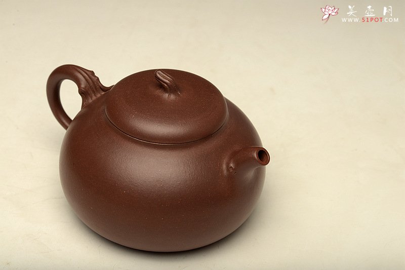 紫砂壶图片：潘丹初力作 简意花货 优美可人寓意吉祥 翠香 - 美壶网