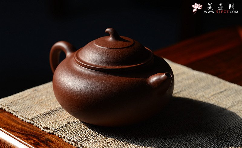 紫砂壶图片：张悦原创设计 全手福禄 敦厚可人极品底槽青~ 寓意吉祥 - 美壶网