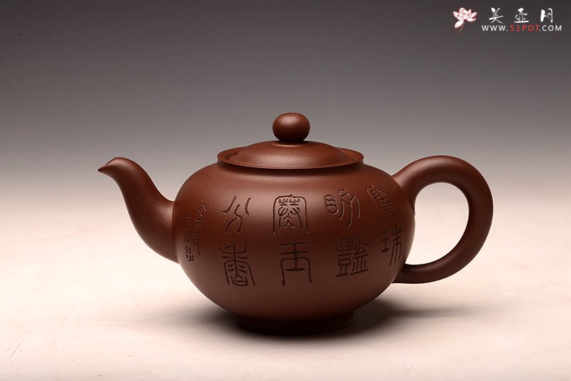 紫砂壶图片：高湘君大品全手点犀壶 李兆濂装饰 饱满大气 传统经典 - 美壶网