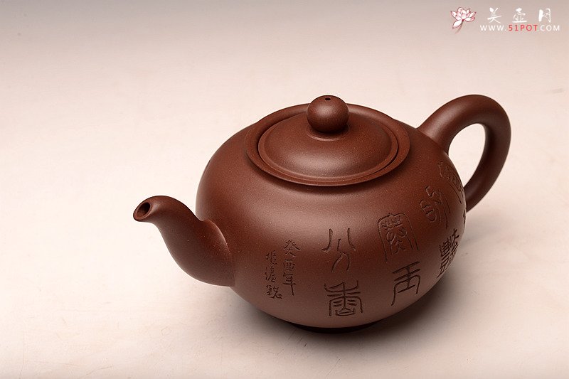 紫砂壶图片：高湘君大品全手点犀壶 李兆濂装饰 饱满大气 传统经典 - 美壶网