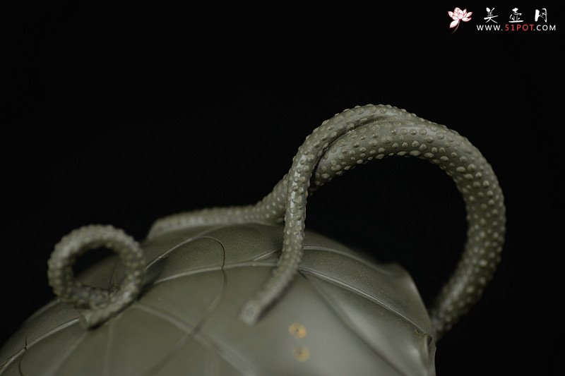 紫砂壶图片：紫砂臻品 荷叶微卷有清香之和合套壶 孙伟强张新亚合作 至美清廉 - 美壶网