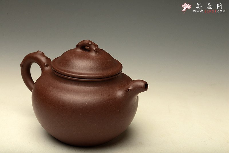 紫砂壶图片：大品花货 寓意吉祥 全手大寿桃 饱满大气 - 美壶网