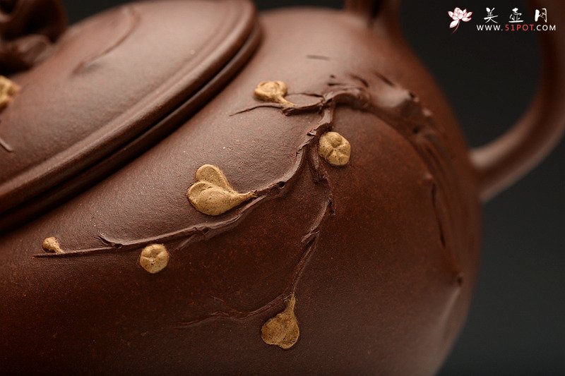 紫砂壶图片：潘丹初最新全手作品 精品小花货 迎春 秀雅小巧 - 美壶网