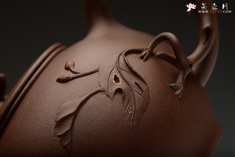 紫砂壶图片：进步之作 敦厚可人 简意花器 全手工双色惜春一对 - 美壶网