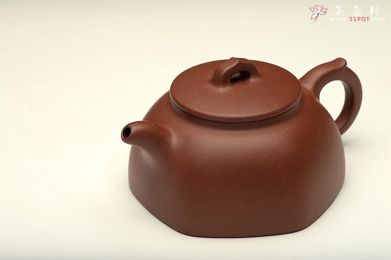 紫砂壶图片：做工精致 寓方于圆  全手六方井栏 - 美壶网
