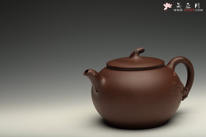 紫砂壶图片：进步之作 敦厚可人 简意花器 全手工双色惜春一对 - 美壶网