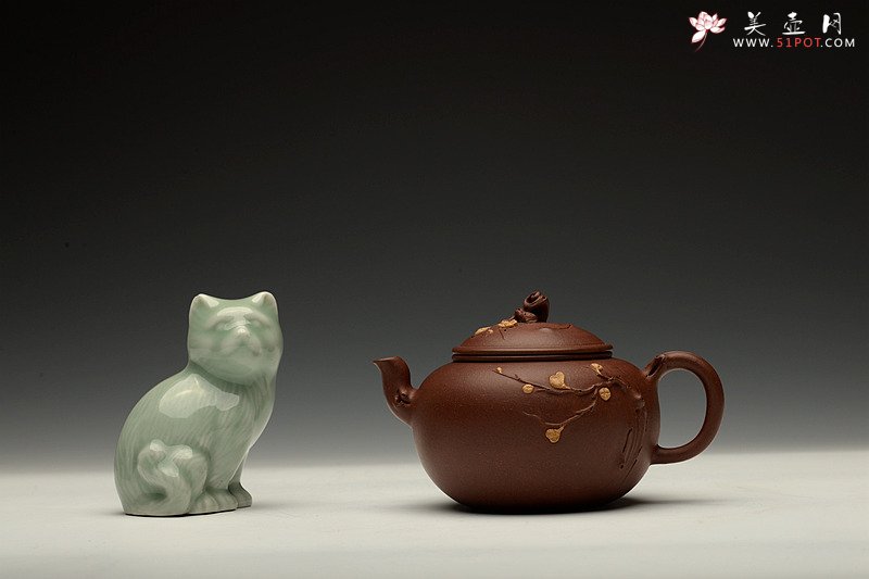 紫砂壶图片：潘丹初最新全手作品 精品小花货 迎春 秀雅小巧 - 美壶网