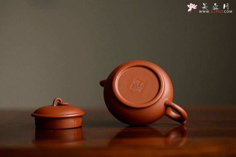 紫砂壶图片：功夫茶之朱泥小壶 灵秀之作  筑云 - 美壶网
