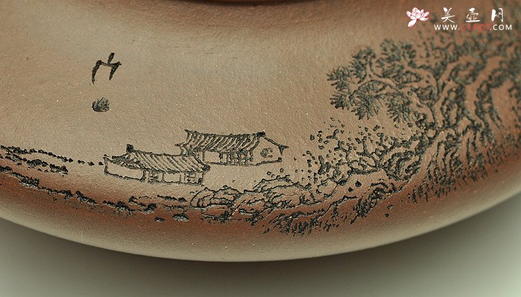 紫砂壶图片：虚扁 - 美壶网