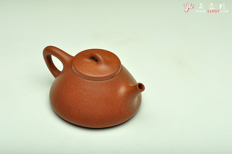 紫砂壶图片：手工练制纯料降坡泥 倔强可爱~ 全手子冶石瓢 雅致喜人 - 美壶网