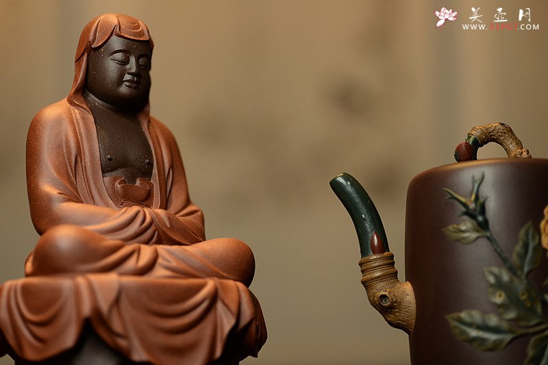 紫砂壶图片：那些花儿之月季花~ 精品重器 大美无言o(∩_∩)o  - 美壶网