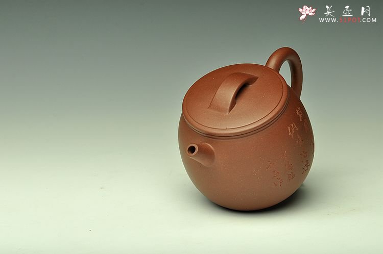 紫砂壶图片：和石装饰  全手米仓 实用精品 - 美壶网