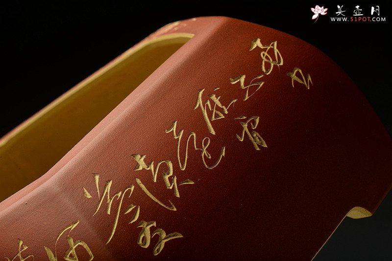 紫砂壶图片：陆轶舟精品代表作 全手六方水洗  刀法精炼层次分明 - 美壶网