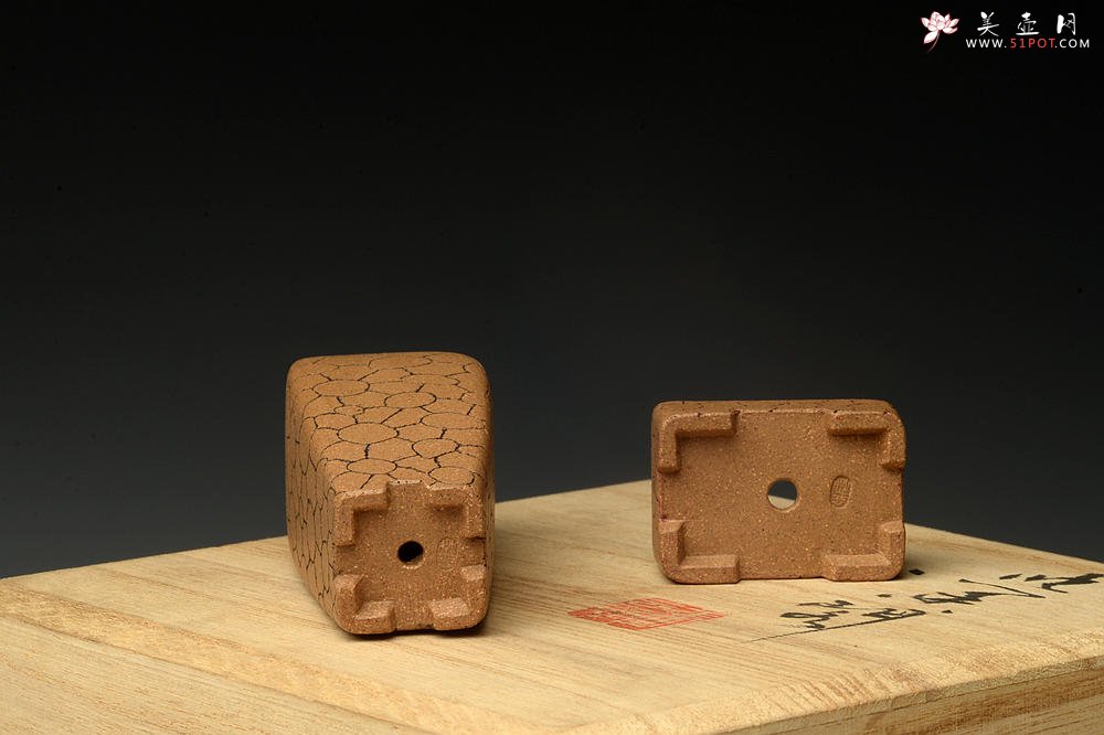 紫砂壶图片：张秋平  全手豹纹微型花盆 漂亮好玩 - 美壶网