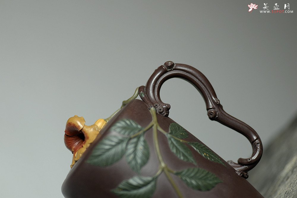 紫砂壶图片：那些花儿之凌霄花~ 精品重器 大美无言o(∩_∩)o - 美壶网