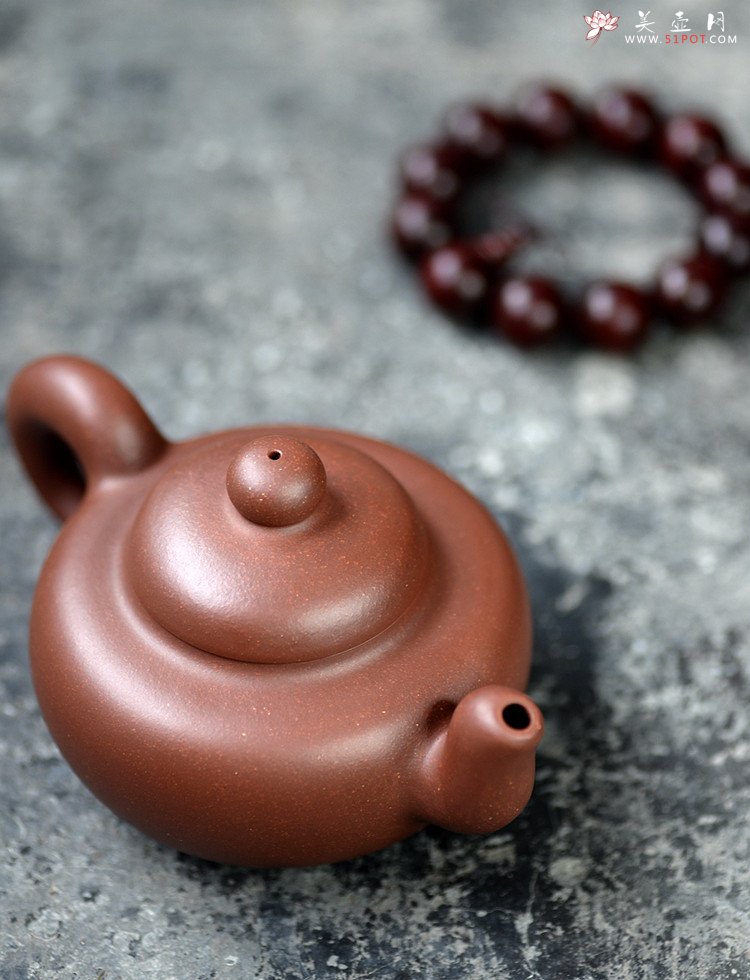 紫砂壶图片：道洪风格之全手悦志 温润如玉 蒋柯作品 饱满可人 - 美壶网