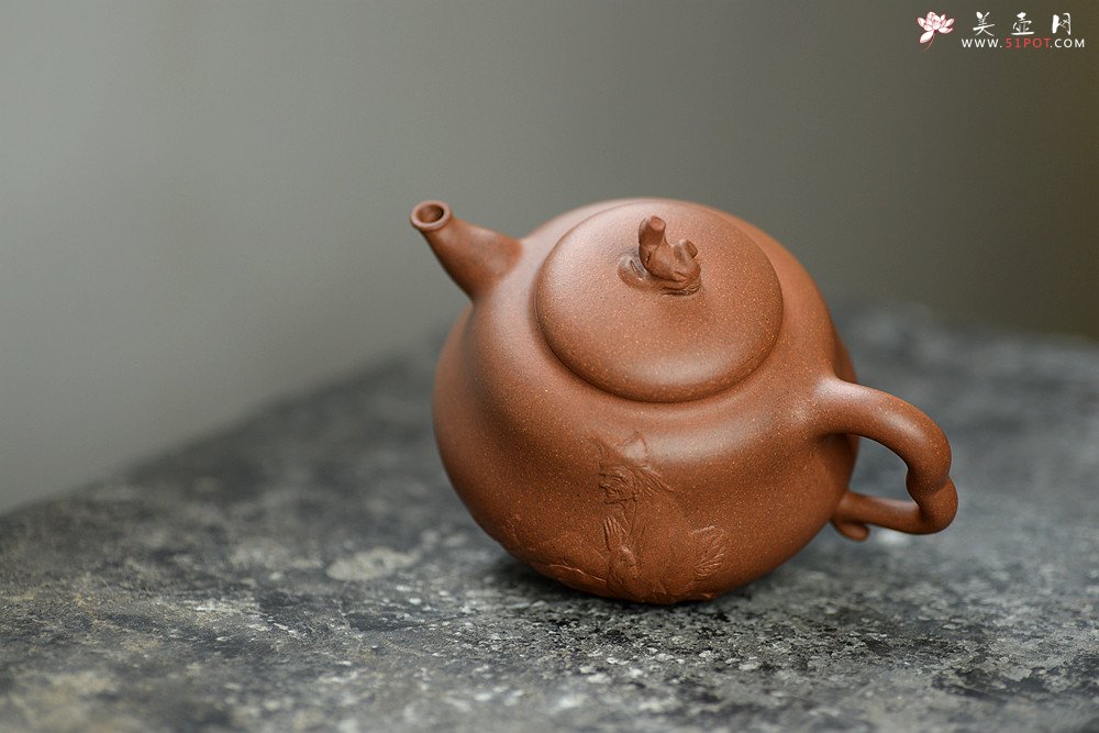 紫砂壶图片：潘小东原创 真 善 美 原矿老段泥 全手济公葫芦  - 美壶网