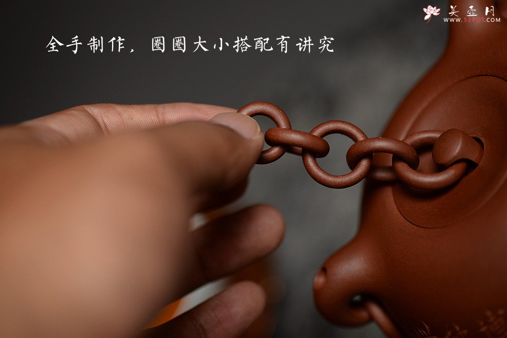 紫砂壶图片：实力演绎 全手博浪椎 制作繁琐且难度大 值得珍藏~ - 美壶网