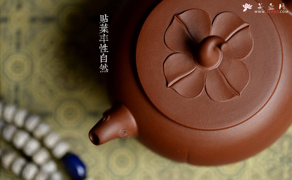 紫砂壶图片：曲峰原创作品 全手柿意 事事如意 精品花货 - 美壶网