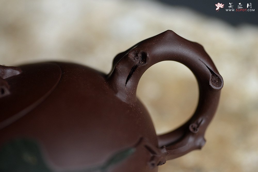 紫砂壶图片：崔巍健最新原创作品 银杏壶 原矿紫泥  - 美壶网