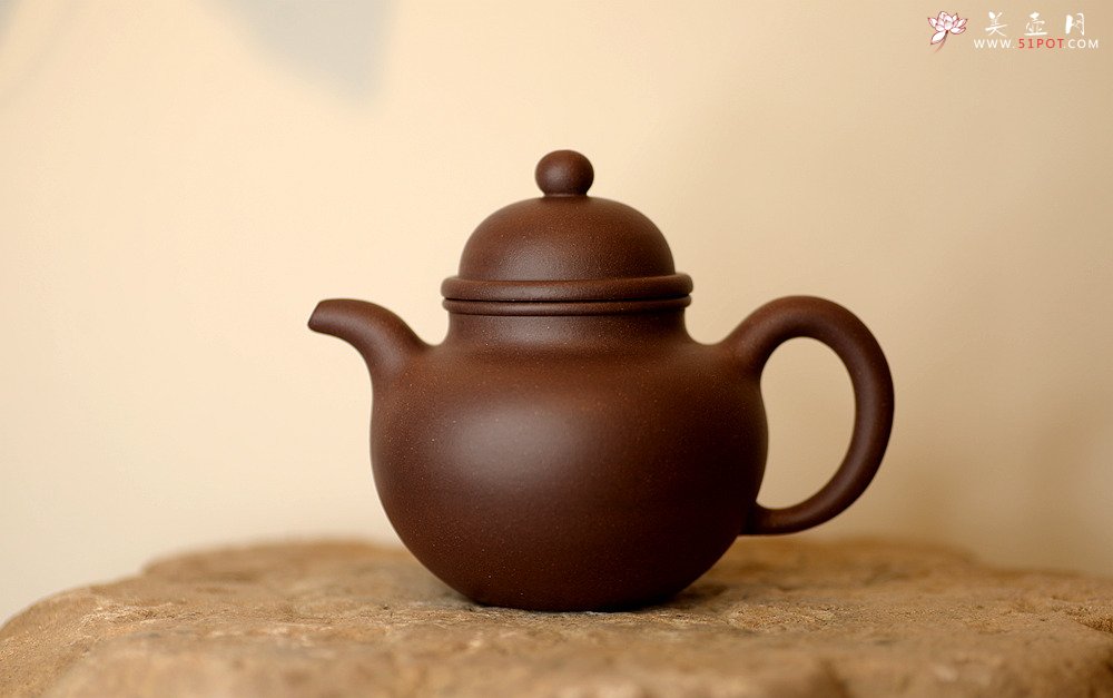 紫砂壶图片：经典再现 全手寿珍掇球 传统实用 - 美壶网