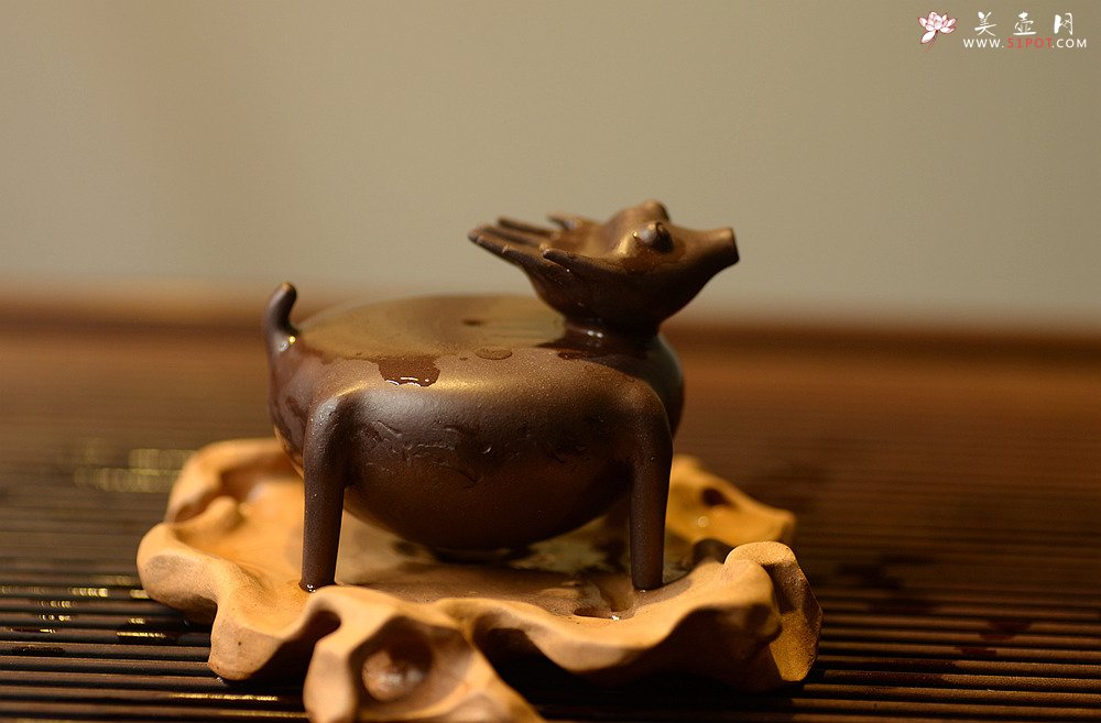 紫砂壶图片：施奇华特色文房茶宠 全手风火小怪兽 茶盘尤物 颇有玩味~ - 美壶网