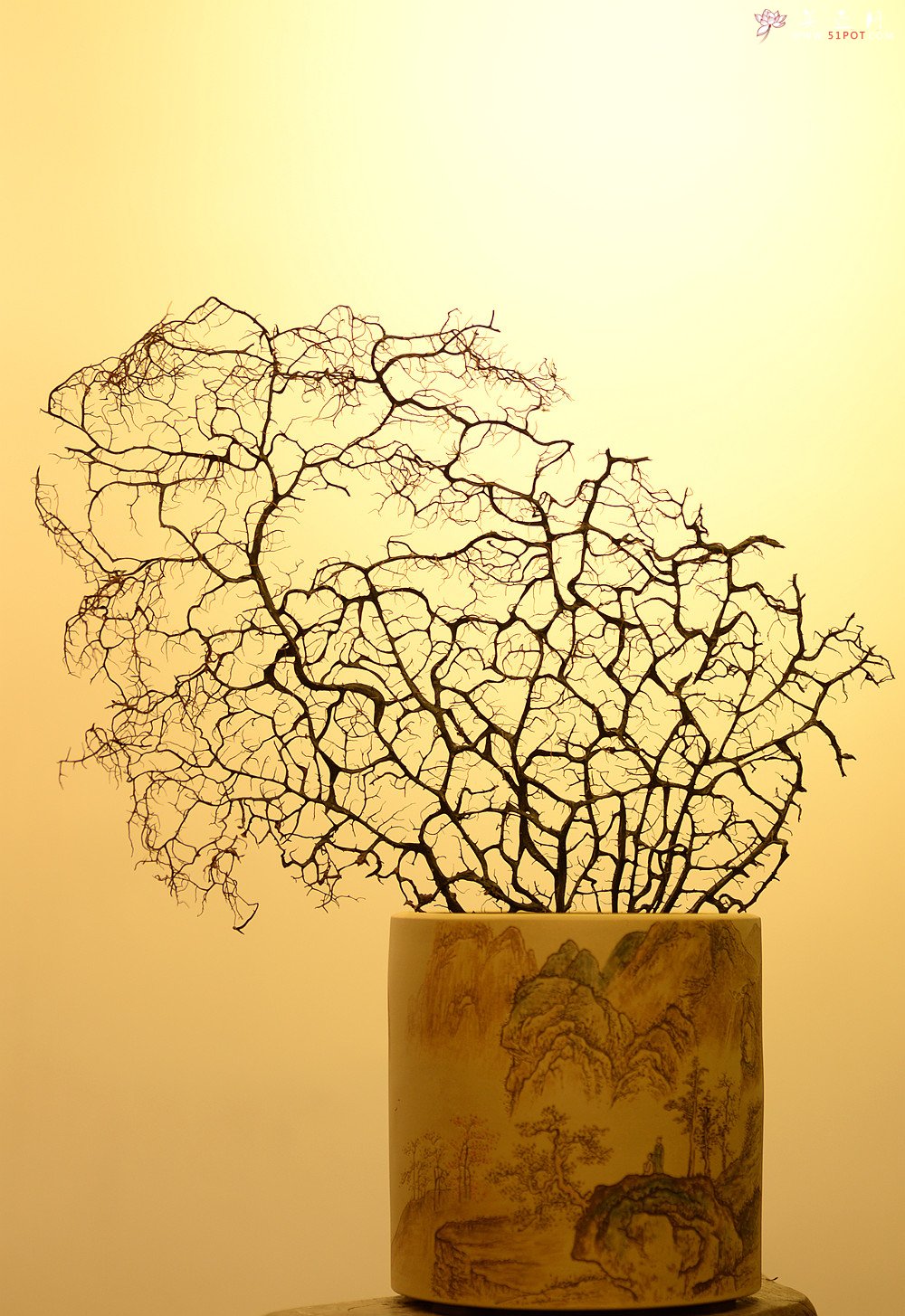 紫砂壶图片：古法装饰 古灵静雅 山水大笔筒 不接受定做o(∩_∩)o  - 美壶网