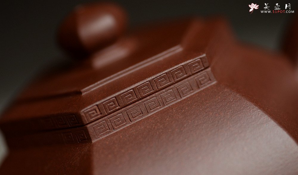 紫砂壶图片：陈进全手工近作 六方禅钟 线条流畅 块面过渡自然 - 美壶网