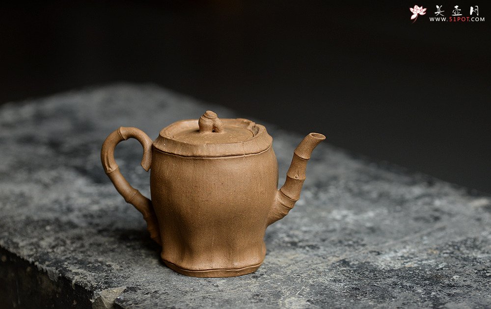 紫砂壶图片：林秀明原创作品 全手清逸 灵秀之作 古朴自然 - 美壶网