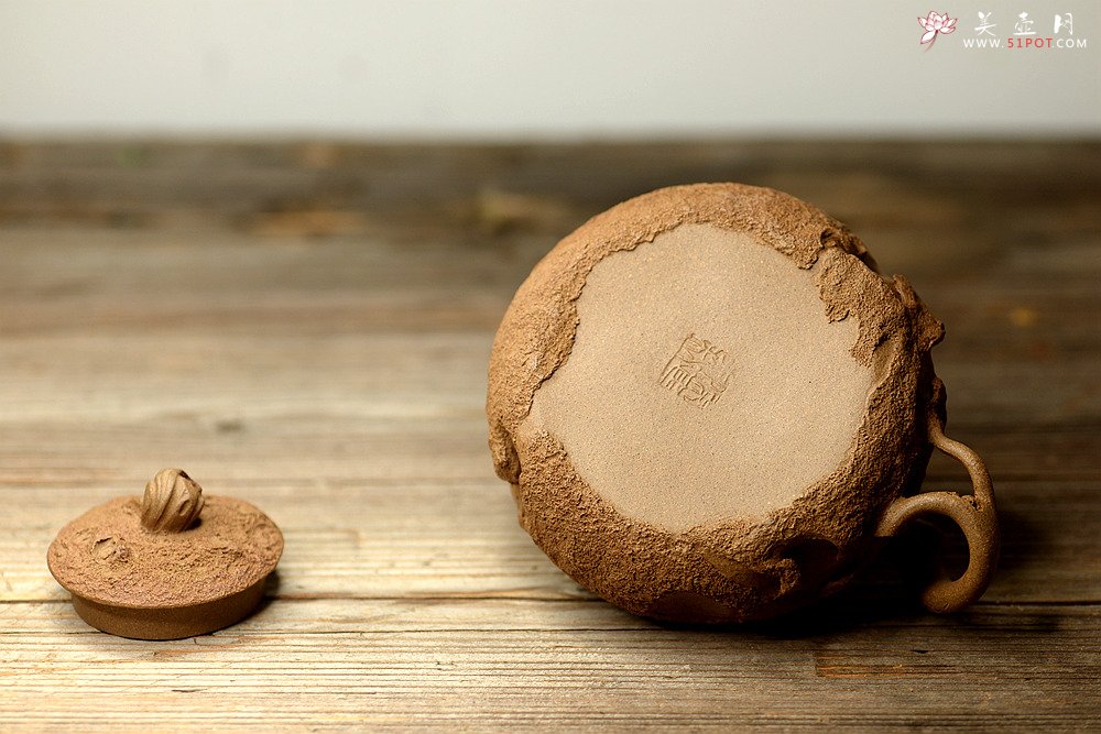 紫砂壶图片：陈进全手新品 造型新颖 优雅之作 全手树魂 - 美壶网