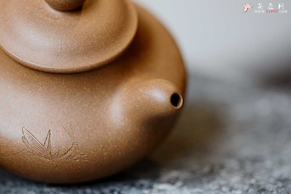 紫砂壶图片：张听刚装饰 蓄势内敛 趣味盎然 全手婉珠 萝卜白菜各有所爱：） - 美壶网