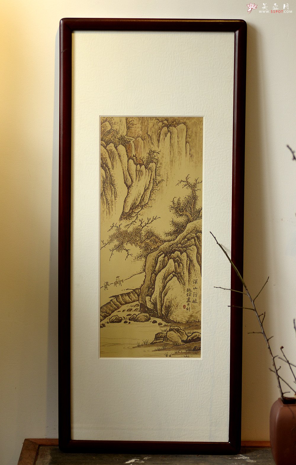 紫砂壶图片：张听刚新意装饰 山水壁画 韵味十足 - 美壶网