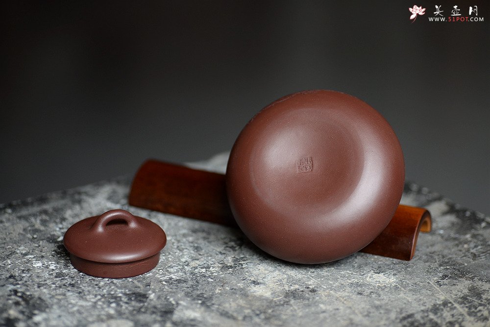 紫砂壶图片：坐禅达摩~ 葫芦茶叶罐 浑厚圆润 - 美壶网