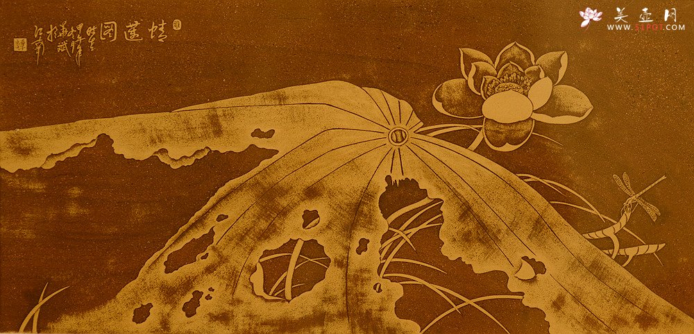 紫砂壶图片：谭华斌精心装饰 壁画 韵味十足 - 美壶网