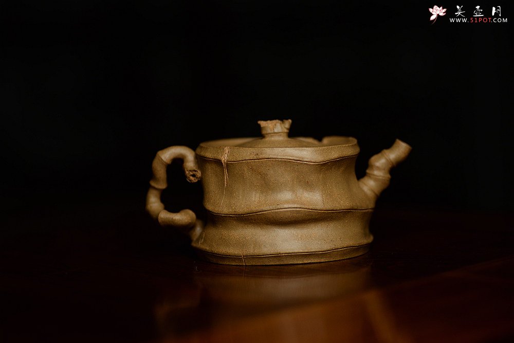 紫砂壶图片：林秀明原创学院派 道法自然  全手闻竹系列 文气十足 - 美壶网