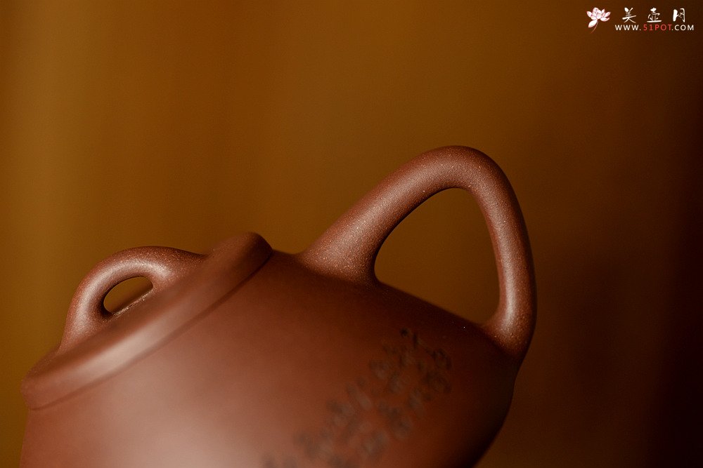 紫砂壶图片：吴杰摹古之全手子冶石瓢 墨生装饰 器形端正~ 骨肉均挺 - 美壶网