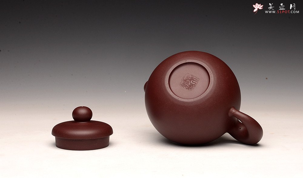 紫砂壶图片：道洪风格 雄厚可人 全手鼎珠 精工之作 - 美壶网