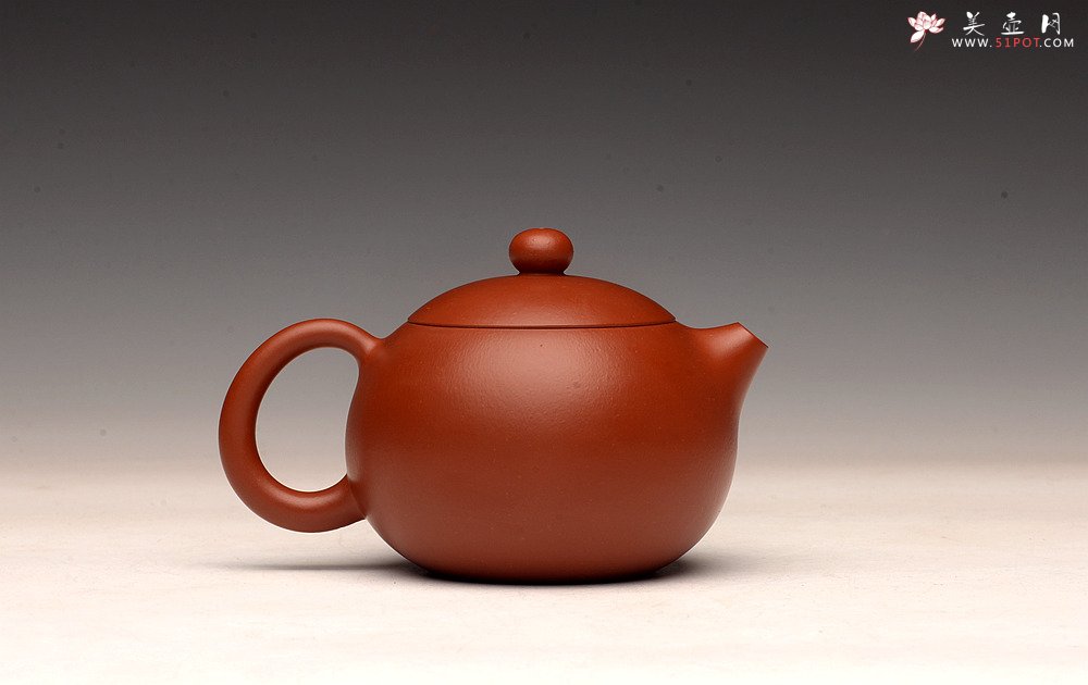 紫砂壶图片：娇艳可人 灵气之作 赵庄朱泥之精品西施  - 美壶网