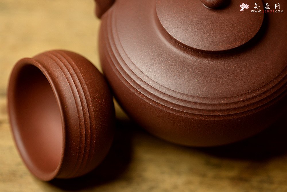 紫砂壶图片：古朴大气~ 于洪霞老师精心之作 全手汉韵套组~ 饱满俊雅 - 美壶网