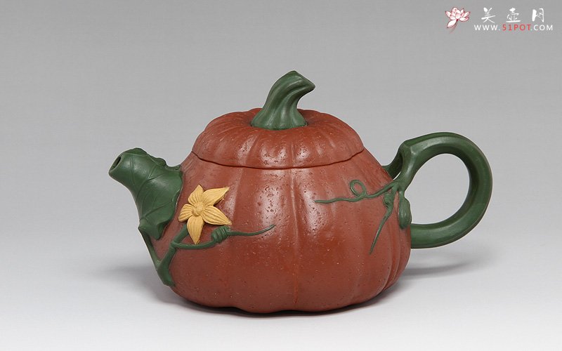 紫砂壶图片：夏日南瓜壶 - 美壶网