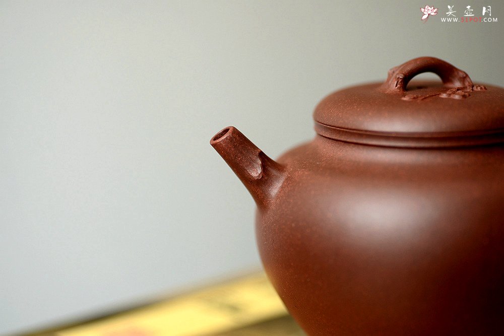 紫砂壶图片：潘丹初原创‘秀气’系列之腊梅 纯净底槽青 朴实素雅 刚挺 - 美壶网